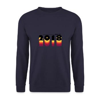 Le meilleur de 2018 - Fêtez 7 ans de rétro vintage - Sweat-shirt Unisexe - marine - Devant - Alina (178cm) & Michal (187cm)