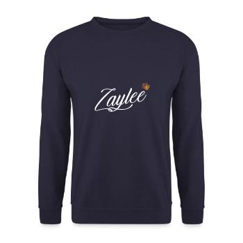 Zaylee Name für Frauen Kinder Kleinkinder - Zaylee Last - Unisex Pullover - Navy - Vorne - Alina (178cm) & Michal (187cm)
