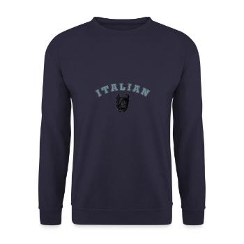 Italien Geschichte Antik Wolf Rom Italienisch - Unisex Pullover - Navy - Vorne - Alina (178cm) & Michal (187cm)