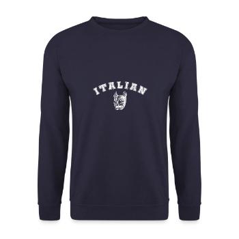 Italien Geschichte Antik Wolf Rom Italienisch - Unisex Pullover - Navy - Vorne - Alina (178cm) & Michal (187cm)