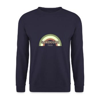Mer Méditerranée, Sardaigne, Sardaigne, Sardaigne, Italie - Sweat-shirt Unisexe - marine - Devant - Alina (178cm) & Michal (187cm)