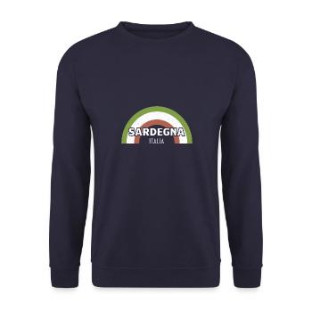 Mer Méditerranée, Sardaigne, Sardaigne, Sardaigne, Italie - Sweat-shirt Unisexe - marine - Devant - Alina (178cm) & Michal (187cm)