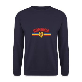 Rumänien Urlaub Bukarest Balkan Urlaub Reise - Unisex Pullover - Navy - Vorne - Alina (178cm) & Michal (187cm)