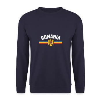 Rumänien Urlaub Bukarest Balkan Urlaub Reise - Unisex Pullover - Navy - Vorne - Alina (178cm) & Michal (187cm)