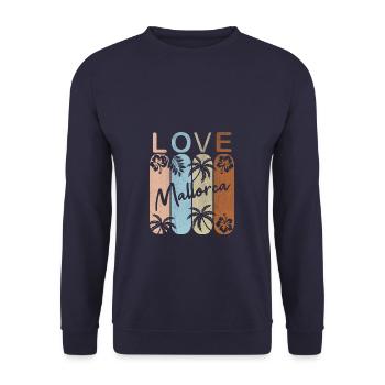 Mallorca - Unisex Pullover - Navy - Vorne - Alina (178cm) & Michal (187cm)