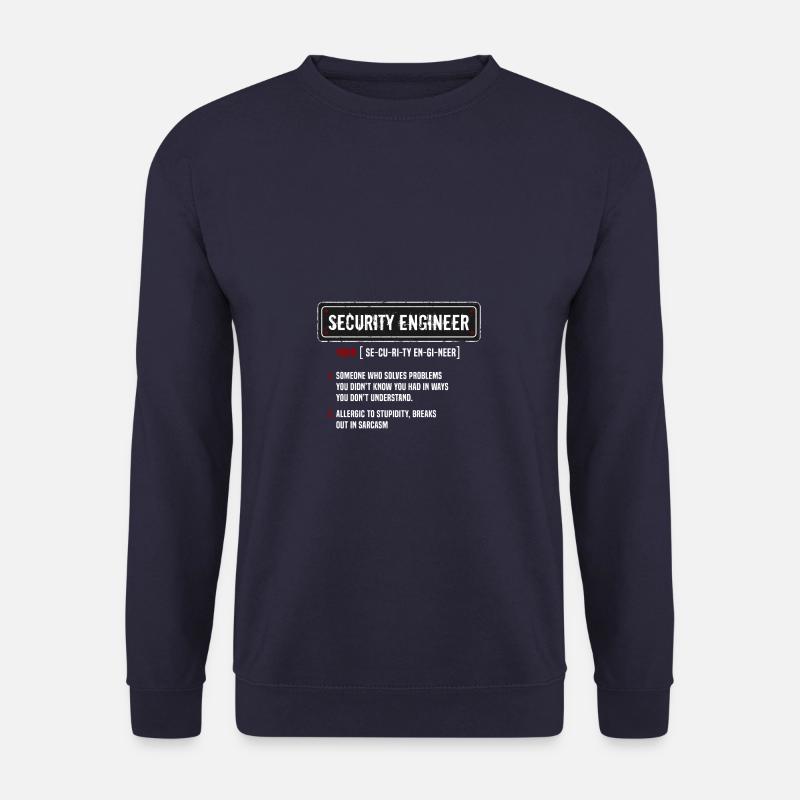 Sécurité informatique Définition de la sécurité Cybersécurité - Sweat-shirt Unisexe - marine