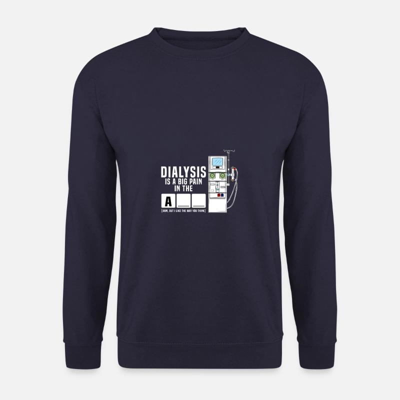 Dialyse Hämodialyse Hämodiafiltration Geschenk - Unisex Pullover - Navy