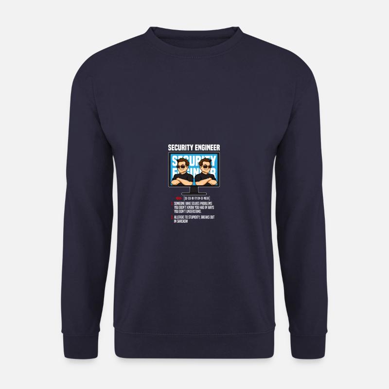 IT Security Sicherheit Definition Cybersecurity - Unisex Pullover - Navy