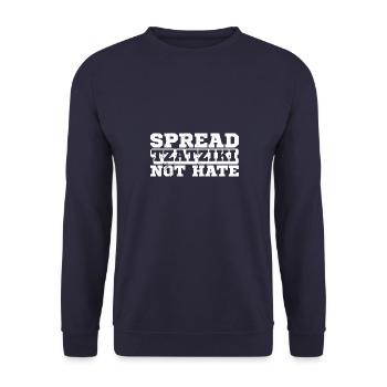 Griechenland Flagge Balkan Urlaub Antike Korfu - Unisex Pullover - Navy - Vorne - Alina (178cm) & Michal (187cm)