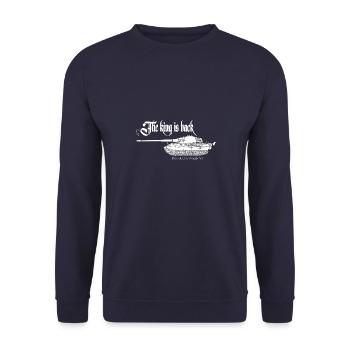 German Tank Tiger 2 WK Soldiers Tanker - Unisex Sweatshirt - navy - Front - Alina (178cm) & Michal (187cm)