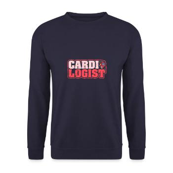 Formation cardiologue Profession cardiologie Coeur - Sweat-shirt Unisexe - marine - Devant - Alina (178cm) & Michal (187cm)