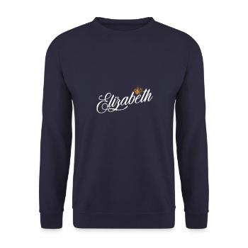 Elizabeth Nom pour les femmes Enfants Tout-petits - - Sweat-shirt Unisexe - marine - Devant - Alina (178cm) & Michal (187cm)