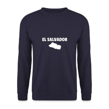 El Salvador Karte Salvadorianische - Unisex Pullover - Navy - Vorne - Alina (178cm) & Michal (187cm)