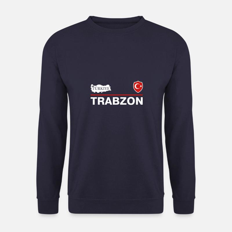 Türkiye Trabzon Trabzonlu Halbmond mit Stern - Unisex Pullover - Navy