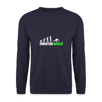Evolution skittles - Unisex Sweatshirt - navy - Front - Alina (178cm) & Michal (187cm)