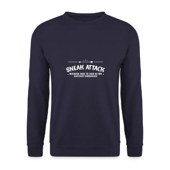 Schießsport Waffen Munition Sammler Waffe Lifestyl - Unisex Pullover - Navy - Vorne - Alina (178cm) & Michal (187cm)