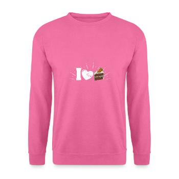 Kuchen Backen Bäckerei Hobby Karrotenkuchen - Unisex Pullover - Pink - Vorne