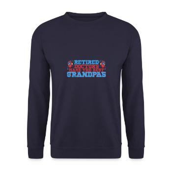 hospital cardiology profession trainer saying - Unisex Sweatshirt - navy - Front - Alina (178cm) & Michal (187cm)