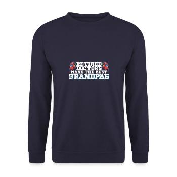 hospital cardiology profession trainer saying - Unisex Sweatshirt - navy - Front - Alina (178cm) & Michal (187cm)