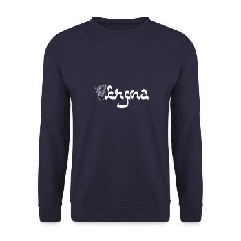 Hindu Indien Buddhist Krishna Flöte Musik - Unisex Pullover - Navy - Vorne - Alina (178cm) & Michal (187cm)