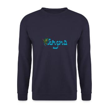 Hindu Indien Buddhist Krishna Flöte Musik - Unisex Pullover - Navy - Vorne - Alina (178cm) & Michal (187cm)