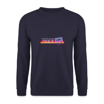 Musique Classique & Nostalgique Anniversaire - Vintage - Sweat-shirt Unisexe - marine - Devant - Alina (178cm) & Michal (187cm)
