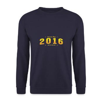 Awesome Since 2016 - 9th Birthday Limited Edition - Unisex Sweatshirt - navy - Front - Alina (178cm) & Michal (187cm)