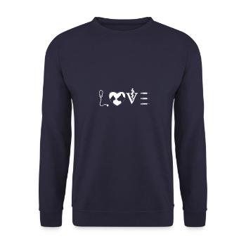 Love Spells Veterinarian - Unisex Sweatshirt - navy - Front - Alina (178cm) & Michal (187cm)