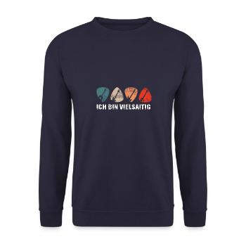 Cool Guitariste Guitariste Musicien Electric Guitariste - Sweat-shirt Unisexe - marine - Devant - Alina (178cm) & Michal (187cm)