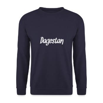 Dagestan Papakha Adler Flagge Herkunft Reise - Unisex Pullover - Navy - Vorne - Alina (178cm) & Michal (187cm)