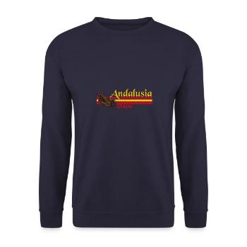 Jamon Keule Tapas Spanisch Küche Schinken Essen - Unisex Pullover - Navy - Vorne - Alina (178cm) & Michal (187cm)