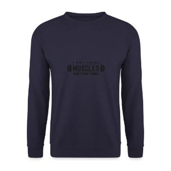 Ich habe diese Muskeln, wenn ich Code für Geeks oder Nerds schreibe - Unisex Pullover - Navy - Vorne - Alina (178cm) & Michal (187cm)