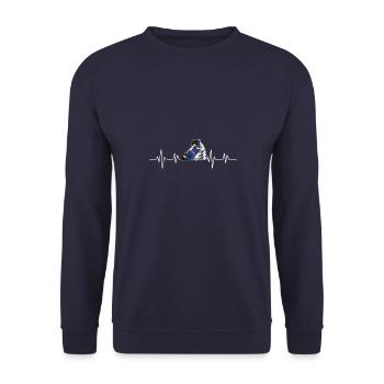 Jiu Jitsu Filles BJJ Arts Martiaux Arts Martiaux - Sweat-shirt Unisexe - marine - Devant - Alina (178cm) & Michal (187cm)