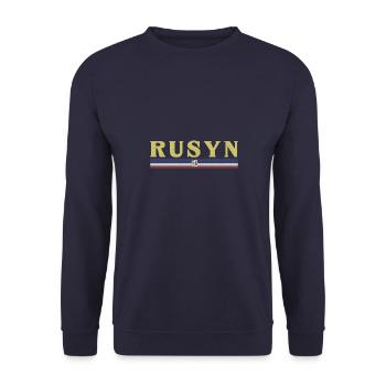 Rusnak Ostslawen Rusyn Kiewer Rus Karpaten - Unisex Pullover - Navy - Vorne - Alina (178cm) & Michal (187cm)