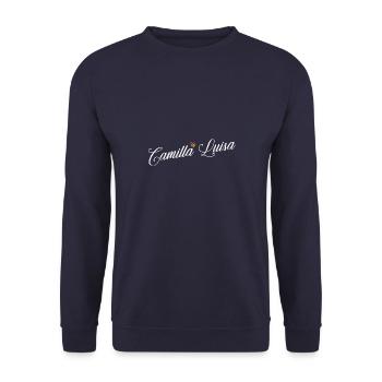 Camilla Name für Frauen Kinder Kleinkinder - Camilla - Unisex Pullover - Navy - Vorne - Alina (178cm) & Michal (187cm)