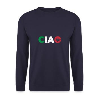 Italien Italie Italiens maison disant - Sweat-shirt Unisexe - marine - Devant - Alina (178cm) & Michal (187cm)