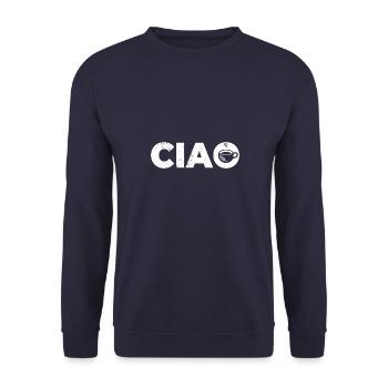 Italien Italie Italiens maison disant - Sweat-shirt Unisexe - marine - Devant - Alina (178cm) & Michal (187cm)