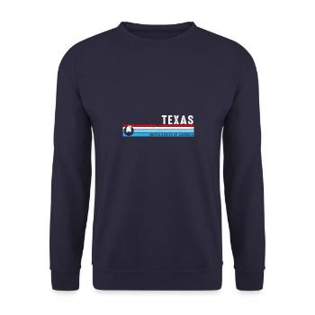 Texas Lone Star State Est 1845 Vintage Classique - Sweat-shirt Unisexe - marine - Devant - Alina (178cm) & Michal (187cm)