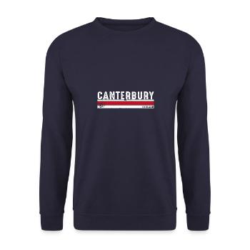 Canterbury England Retro Vintage Design für - Unisex Pullover - Navy - Vorne - Alina (178cm) & Michal (187cm)