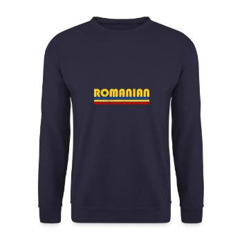 Bukarest Rumänien Rumäne Balkan Urlaub - Unisex Pullover - Navy - Vorne - Alina (178cm) & Michal (187cm)