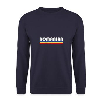 Bukarest Rumänien Rumäne Balkan Urlaub - Unisex Pullover - Navy - Vorne - Alina (178cm) & Michal (187cm)