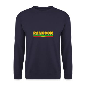 Burma Myanmar Asien Urlaub Herkunft Reise - Unisex Pullover - Navy - Vorne - Alina (178cm) & Michal (187cm)