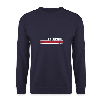 Liverpool - Angleterre Vibrant Heritage Gift pour le Royaume-Uni - Sweat-shirt Unisexe - marine - Devant - Alina (178cm) & Michal (187cm)
