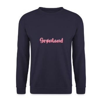 Grönland Kunst Religion Tupilaq Dänemark - Unisex Pullover - Navy - Vorne - Alina (178cm) & Michal (187cm)