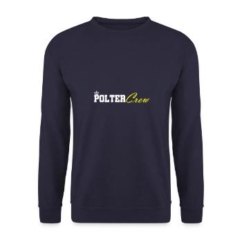 Polter Crew Engagement Wedding - Unisex Sweatshirt - navy - Front - Alina (178cm) & Michal (187cm)