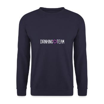 Drinking Team - Unisex Pullover - Navy - Vorne - Alina (178cm) & Michal (187cm)