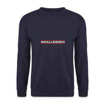 Malle 2024 - Unisex Pullover - Navy - Vorne - Alina (178cm) & Michal (187cm)