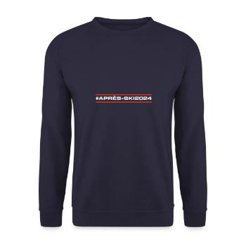 Après-ski 2024 - Sweat-shirt Unisexe - marine - Devant - Alina (178cm) & Michal (187cm)