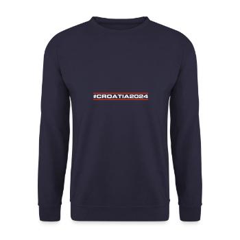 Croatia 2024 - Unisex Sweatshirt - navy - Front - Alina (178cm) & Michal (187cm)