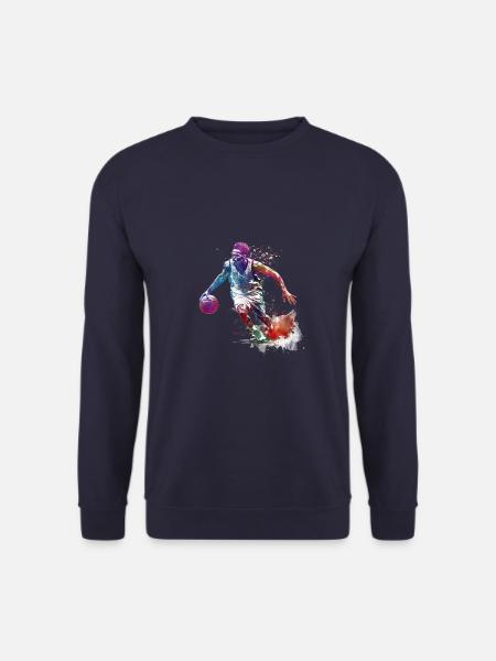 Basketball-Sportkunst #basketball - Unisex Pullover - Navy